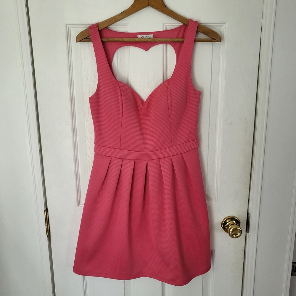 Heart cut-out mini dress!